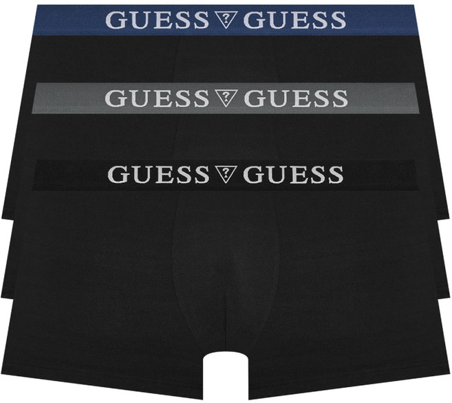 게스언더웨어 트리플블랙 스트레치 드로즈 세트 3PACK (BK)