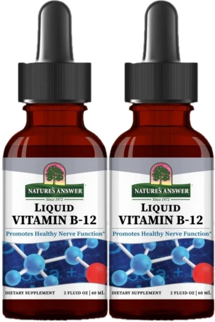 네이처스앤서 고흡수 리퀴드 비타민 B12 1000mcg 액상 액체, 2개, 60ml - 쿠팡