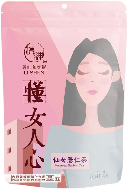 和春堂 LI SHEN 仙女薏仁茶 6克x10入 無咖啡因 養顏美容 冰熱皆宜, 1個