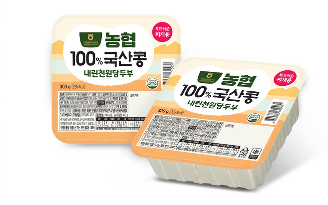 농협 내린천원당 두부 300g(찌개용), 1개, 300g