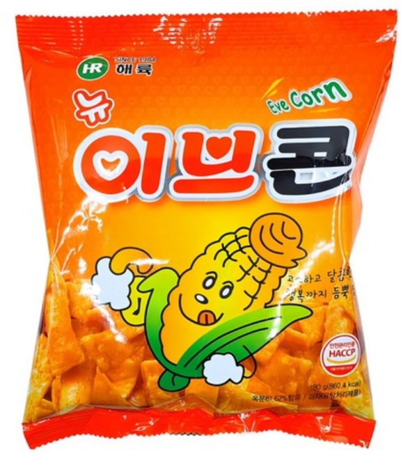이브콘 옥수수 스낵 옛날 추억의 과자 불량식품, 90g, 10개