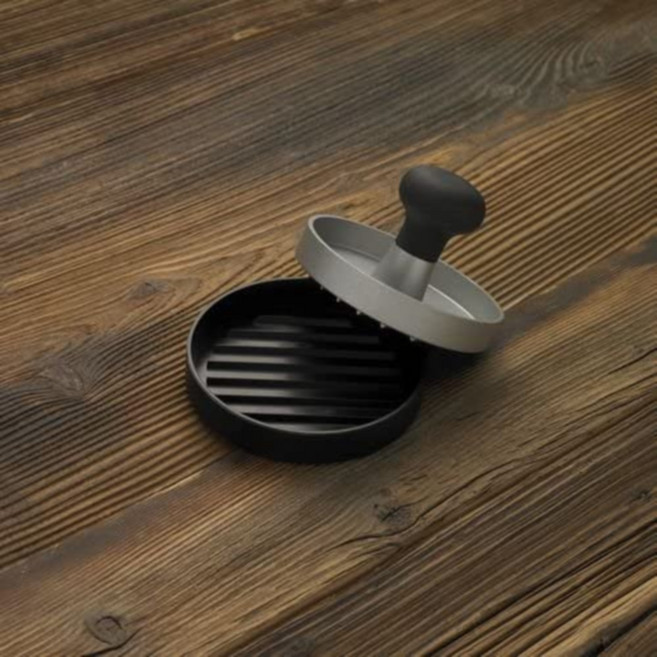 독일 레슬레 버거프레스 스텐 패티 햄버거 함박 떡갈비 원형 프레스 누르기 누르개 스테인레스, 1개