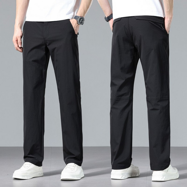 wassup 남성 골프 바지 등산 작업복 팬츠 카고 아웃도어 하의 팬츠 봄여름용 남자 바지