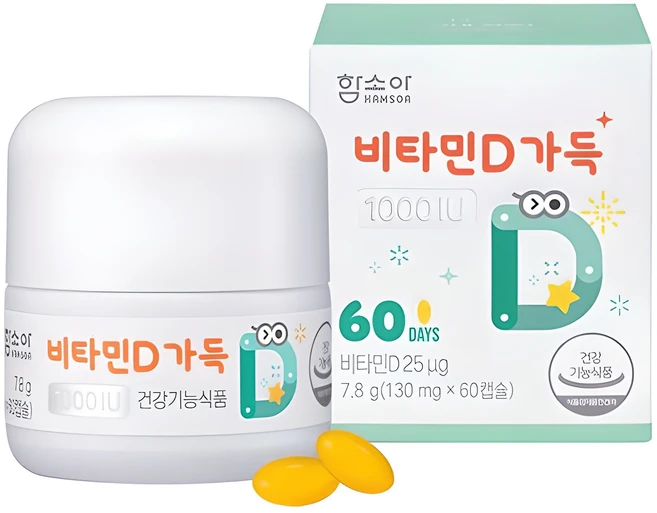 함소아 비타민D 1000IU 60p, 60정, 1개 - 쿠팡