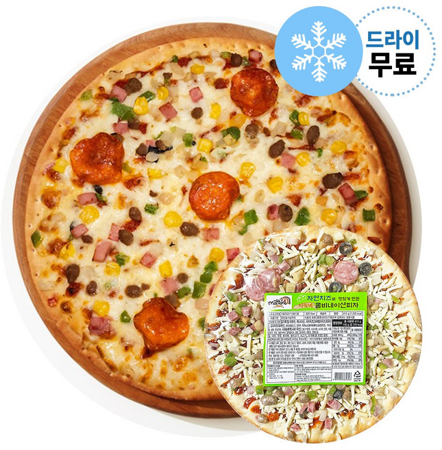 지케이푸드 마또네 콤비네이션 피자 R (드라이) 화덕피자 씬피자, 마또네 콤비네이션 피자R(드라이), 415g, 1개