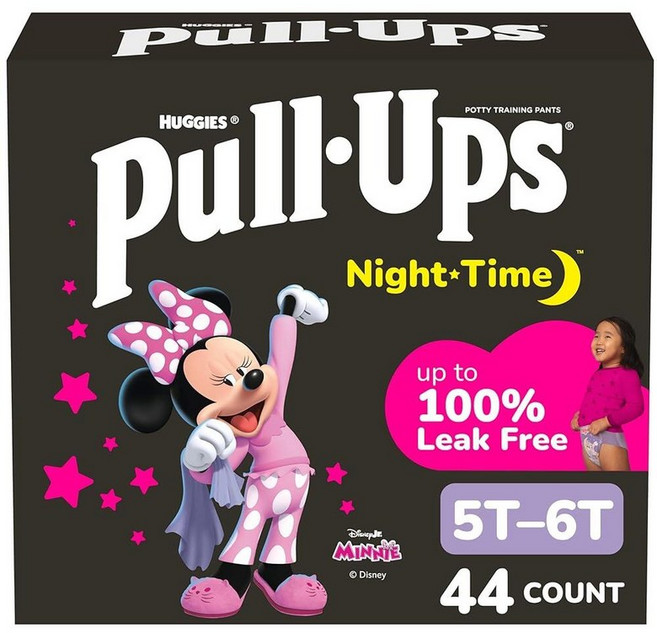 PullUps 여아용 야 배변 훈련 바지 사이즈 5T6T 오버나이트 트레이닝 속옷 20.927.2kg4560파운드 44개입 252124, 44