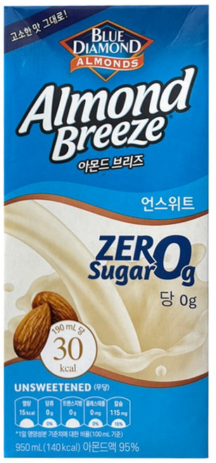 매일 아몬드브리즈 언스위트 950ml 2개세트, 2개