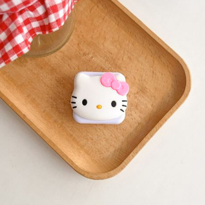 옐상 헬로키티 키티 핸드폰 접착식 거울 그립톡 5종, 1개, 핑크리본