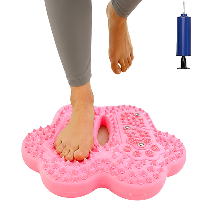 모드무드 가정용 걷기 홈트 무소음 발지압 스텝퍼 유산소 운동기구, 핑크