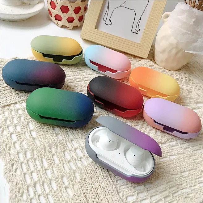 (1+1) 갤럭시 버즈 플러스 매트 그라데이션 케이스, 라벤더핑크, 갤럭시버즈/버즈+