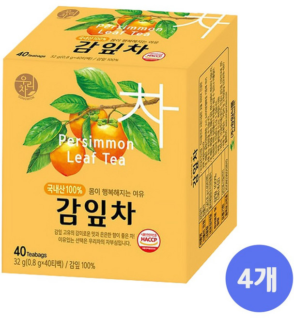 송원 우리차 감잎차, 40개입, 4개