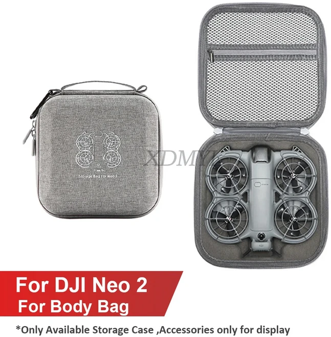 DJI Neo 2 하드 쉘 충격 방지 보호 드론 본체 컨트롤러 운반 케이스 액세서리 용 안티 스크래치 핸드백 보관 가방, [01] Body