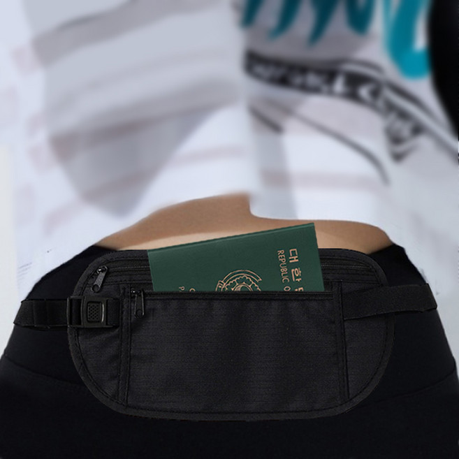 오디스 투포켓 시크릿 벨트 다용도 수납 힙색 복대 여권 지갑 가방