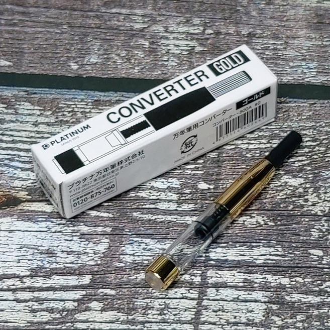 플래티넘 만년필 컨버터 No.800A Gold, 1개