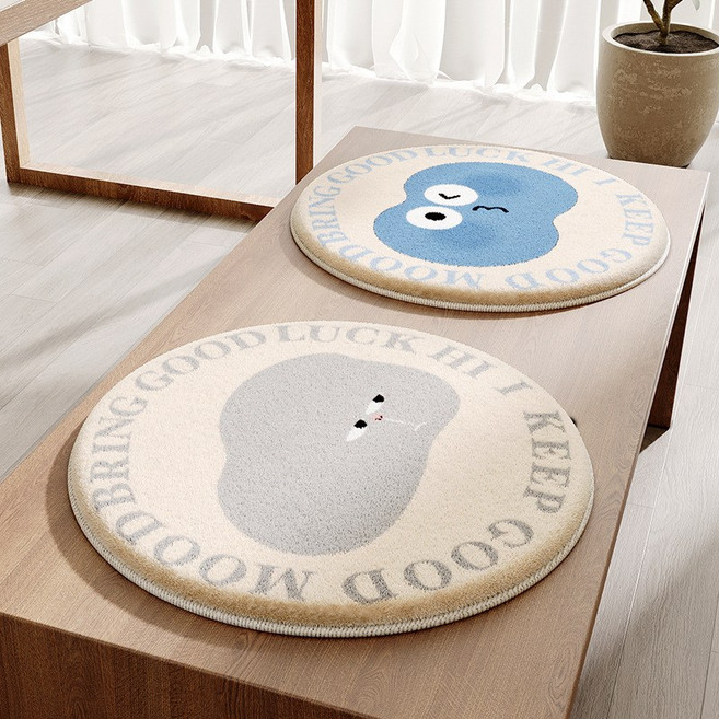 해피유통 귀여운 동물 캐릭터 디자인 어린이 및 성인용 매트 소파용 방석 쿠션, 30*30센티미터., 24