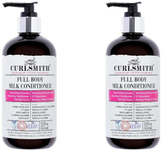 CURLSMITH 컬스미스 풀 바디 밀크 헤어 컨디셔너 12 fl oz 2팩, 355ml - 쿠팡
