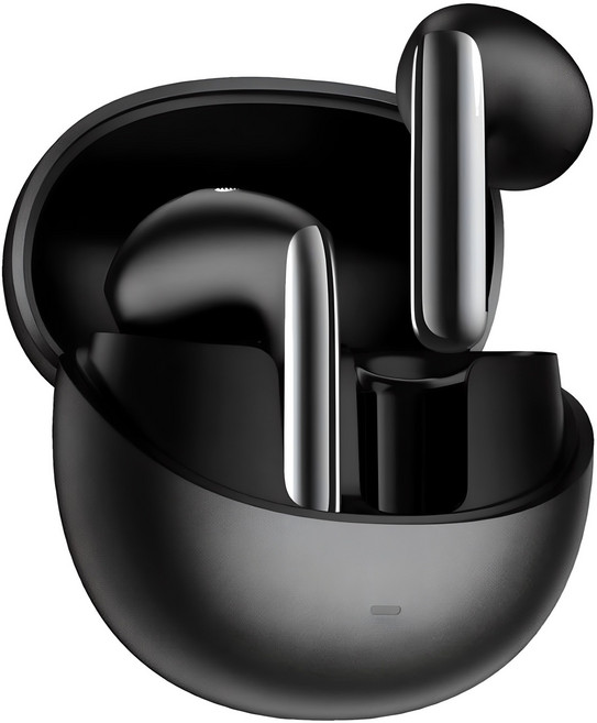 QCY 에일리 버즈 프로 세미 인이어 ANC 블루투스 이어폰, 블랙, HT10