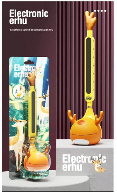 오토마톤악기 올챙이 올챙이 오타마톤27cm 오타마톤한국 미니 디럭스 오타마톤 Otamatone 전자 악기 휴대용 합성기 전기 올챙이 크리스마스 선물 취미 장난감, 큰 뿔 사슴, 규격 없음, 1개