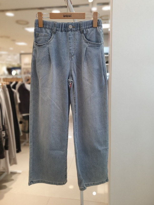 [리틀브렌] 포켓 주름 스트릿 데님 LBTJ253Z3