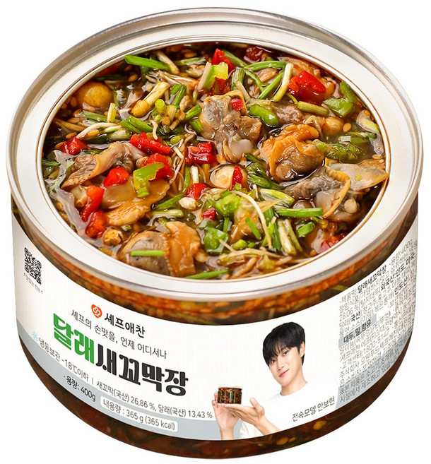 셰프애찬 쫄깃하고 향긋한 달래 새꼬막장 꼬막장 꼬막무침 꼬막비빔장, 400g, 2개