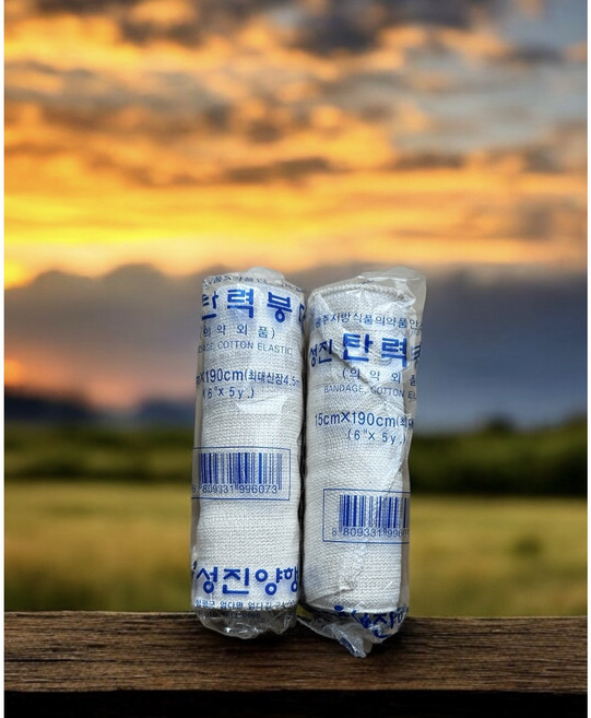 성진 탄력붕대 15cm (6인치) 압박붕대 특대형, 1세트, 2개입