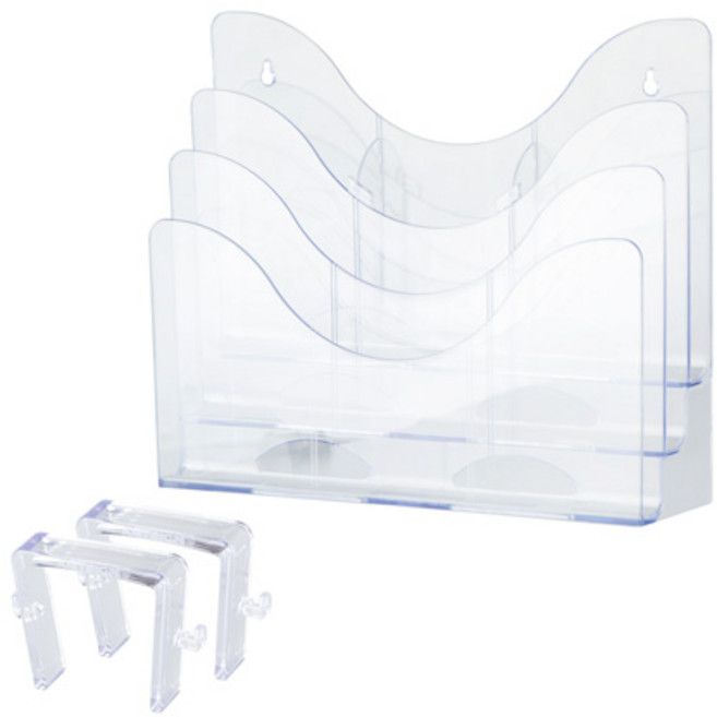 아트사인 Bin A4 45 파티션 3단 수납정리함, 1세트