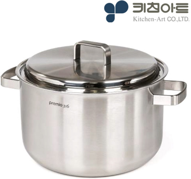 키친아트 316 통5중 스텐 인덕션 곰솥 냄비 28cm