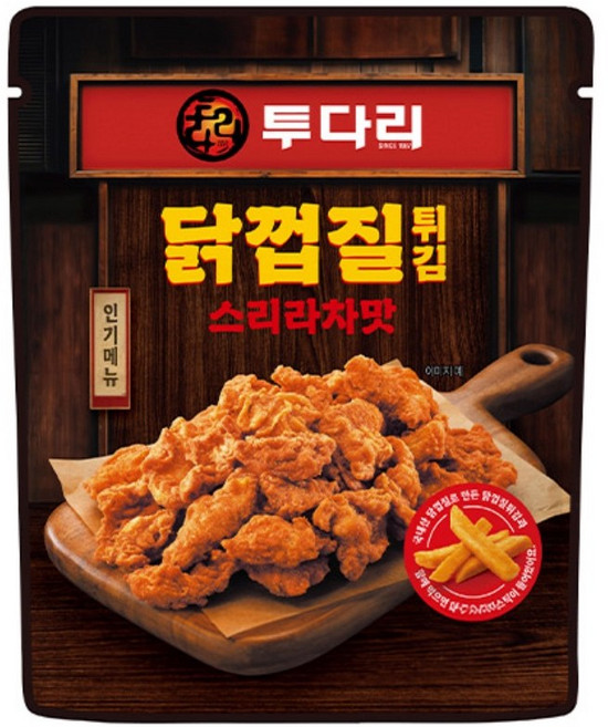 투다리 닭껍질튀김 스리라차맛, 8개, 80g