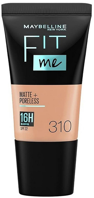 Maybelline Maybelline New York Fit Me Matte Liquid Foundation, 18ml, Shade 310 Sun Beige, 1개