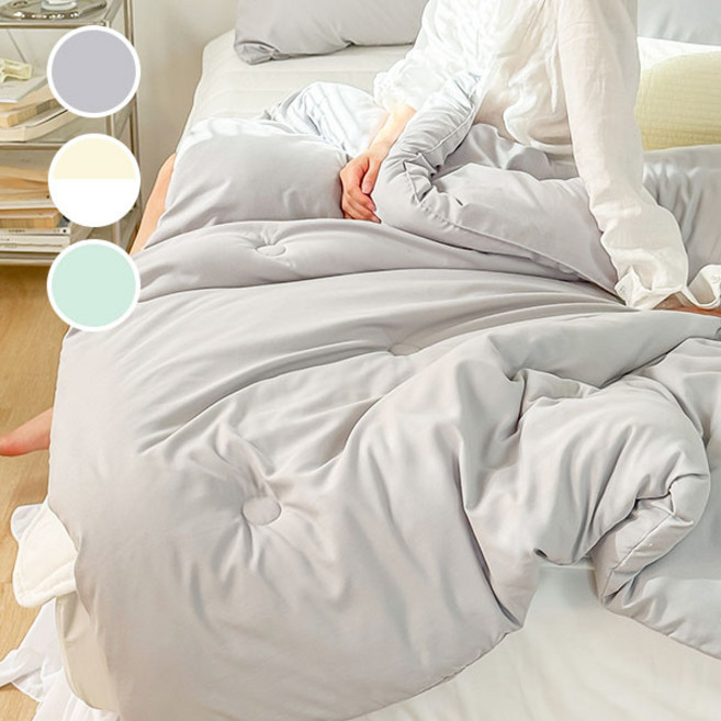 수면림 부드럽고 폭신한 워싱 세미마이크로 차렵이불 사계절 여름이불