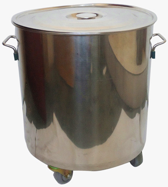 이동식 대형 육수통 국통 곰솥 스프통 들통 급식실 부페 주방 용품 대용량 짬통 바퀴달린, 직경 50 높이 60   115리터