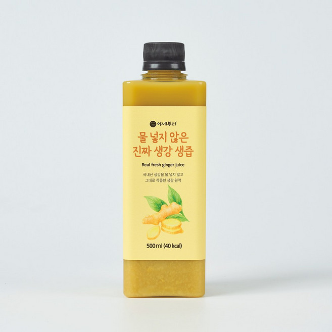 이제부터 물 넣지 않은 진짜 생강 생즙, 500ml, 1개