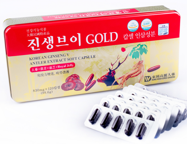 진생브이골드 인삼캡슐, 120정, 1개