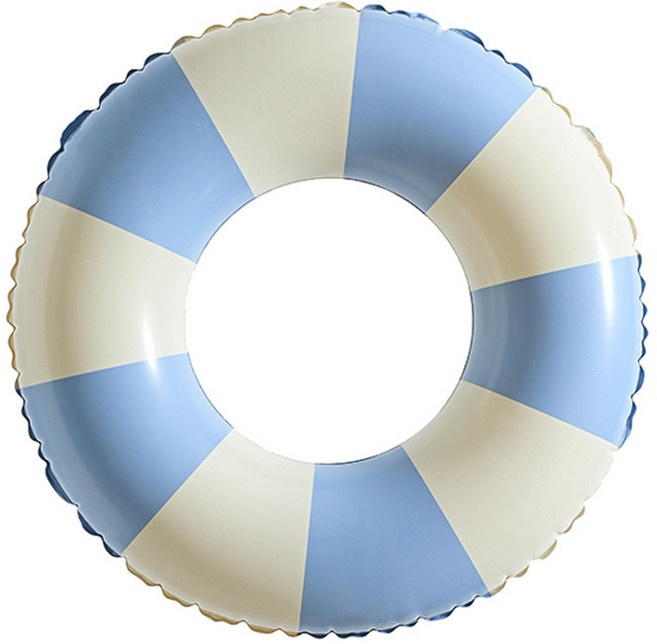 亮片星空加厚成人游泳圈 水上派對泳圈, 1個, 條紋泳圈(藍色):90#(適合16歲以上成人)