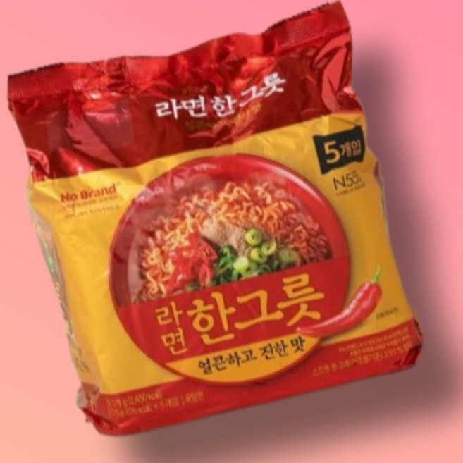 노브랜드 라면한그릇(얼큰) 115g x 5입 x 3개, 15개