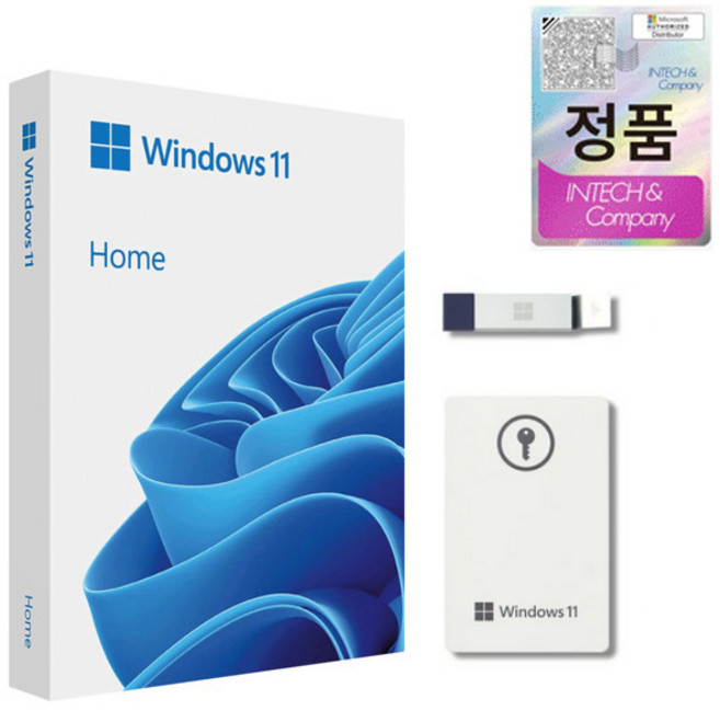 MS 윈도우 Windows 11 Home FPP 영구사용 USB 처음사용자용