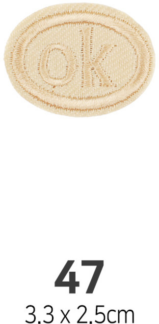 와펜 DIY 자수 패치 와펜모음 열부착식와펜, 4개, 와펜 패치 47번