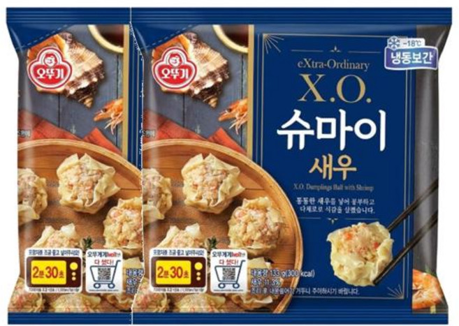 오뚜기 XO 슈마이새우_냉동 133g 2개, 1세트