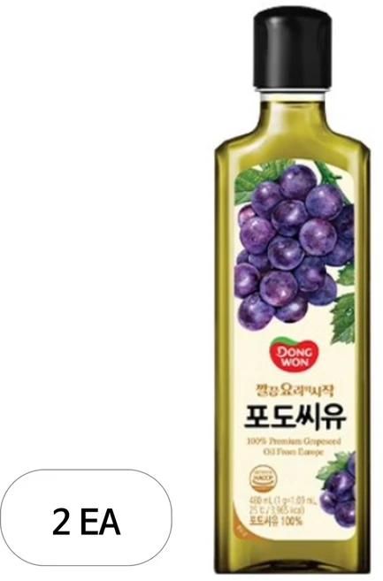 동원 포도씨유, 480ml, 2개 - 쿠팡