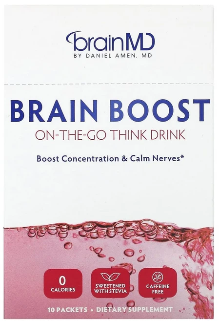 아이허브 브레인 부스트 테이크아웃 드링크 드링크 카페인 무함유 10팩, BRD00314, 1개 - 쿠팡