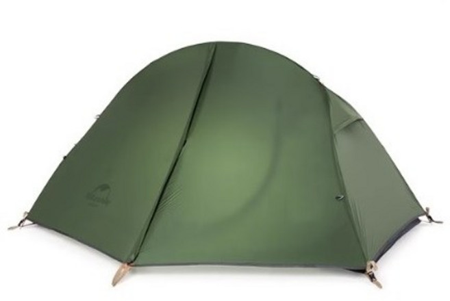 Naturehike 露營野營單人20D自立帳篷，輕量化騎行登山露營適用, 3.森林綠