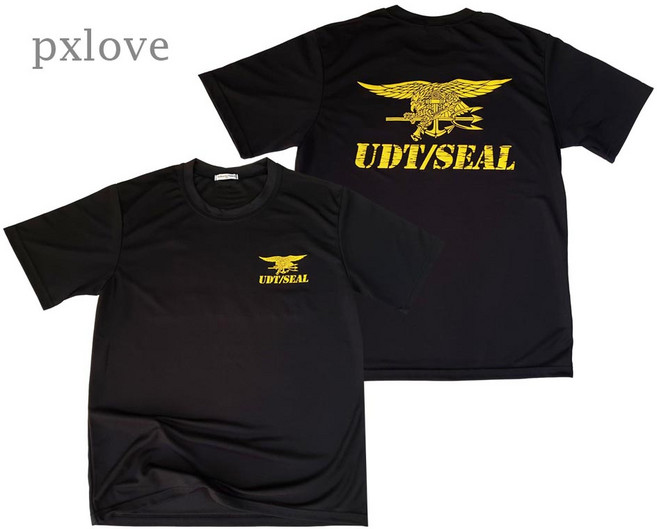 특전사 UDT 블랙 반팔티셔츠 쿨기능성 로카(0045)