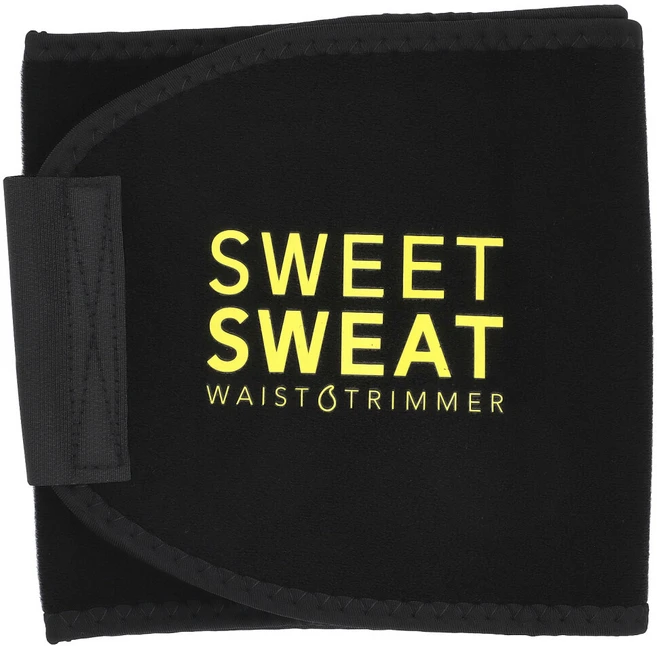 스포츠리서치 Sweet Sweat 웨이스트 트리머 라지 블랙 및 옐로우 1개 - 쿠팡