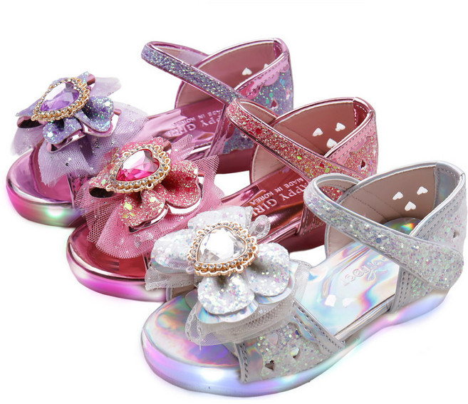 풋풋 러브 LED 구두샌들 라이팅샌들 여아샌들 여아구두 라이팅구두 여아불빛구두 공주구두 여름샌들 여아LED샌들 LED신발