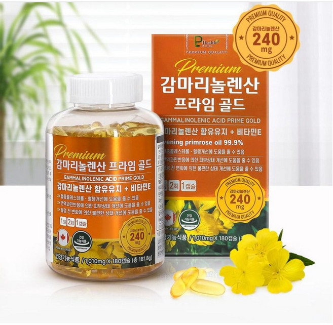프리미엄 감마리놀렌산 프라임골드 180캡슐 1개 당일츨고, 180정, 1