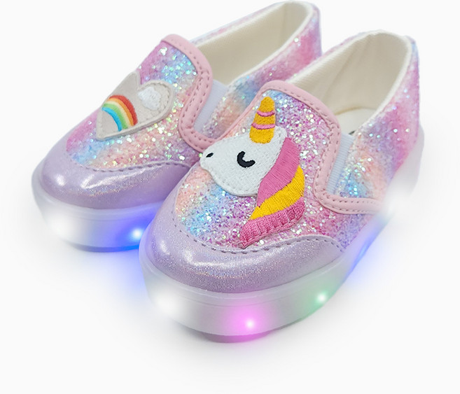 베이비솔 코튼유니콘 LED 슬립온