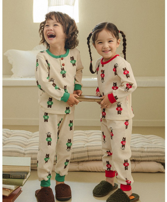 [해피버스] 네임베어 실내복세트