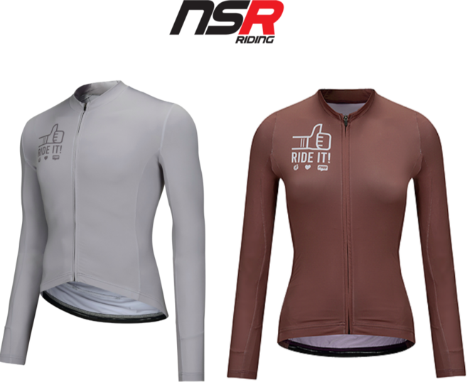 NSR 클럽 라이드잇 긴팔 져지 남성 여성 자전거 의류 상의 + 사은품 증정