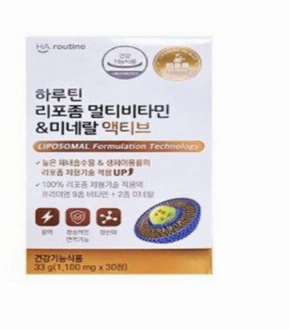 하루틴 리포좀 멀티비타민 미네랄 액티브, 30정, 4개