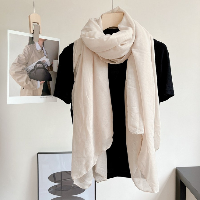 헤일리마켓 두바이 스카프 린넨 롱 클래식 여행용 숄 터번 사막 자외선 망토